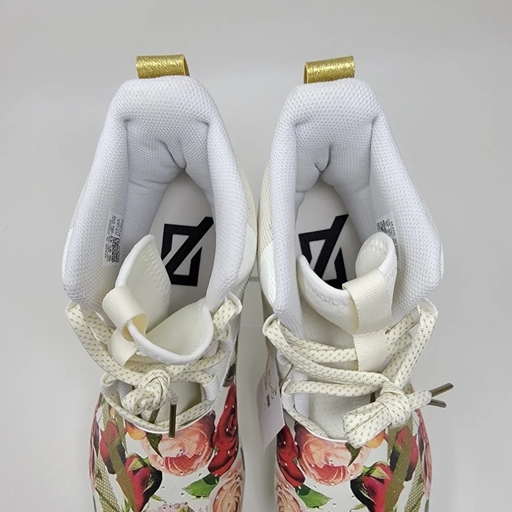 Adidas Adizero Chaos Football Cleats Off White/Gold/Floral Unisex Men 10/Wmns 11